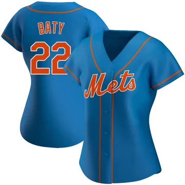 Brett Baty Women's New York Mets Authentic Alternate Jersey - Royal