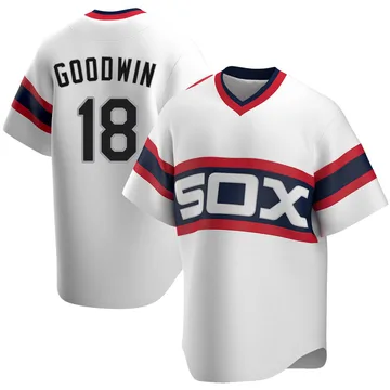 Brian Goodwin Men's Chicago White Sox Replica Cooperstown Collection Jersey - White