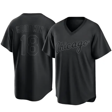 Brian Goodwin Men's Chicago White Sox Replica Pitch Fashion Jersey - Black