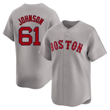 Brian Johnson Men's Boston Red Sox Limited Away Jersey - Gray