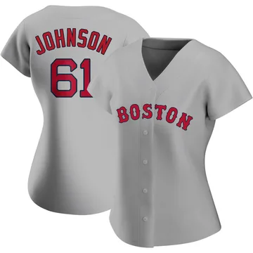 Brian Johnson Women's Boston Red Sox Authentic Road Jersey - Gray