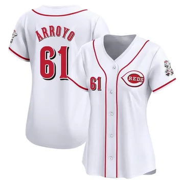 Bronson Arroyo Women's Cincinnati Reds Limited Home Jersey - White