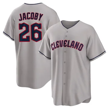 Brook Jacoby Men's Cleveland Guardians Replica Road Jersey - Gray