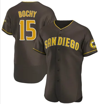 Bruce Bochy Men's San Diego Padres Authentic Road Jersey - Brown