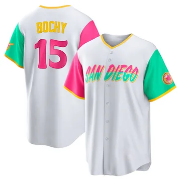 Bruce Bochy Men's San Diego Padres Replica 2022 City Connect Jersey - White