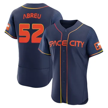 Bryan Abreu Men's Houston Astros Authentic 2022 City Connect Jersey - Navy