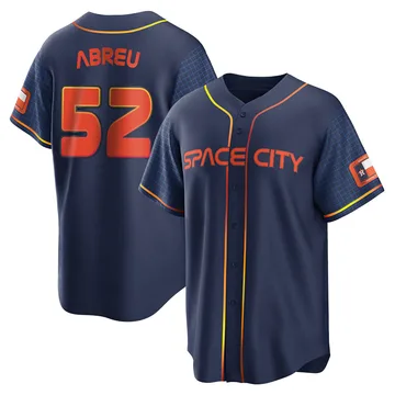 Bryan Abreu Men's Houston Astros Replica 2022 City Connect Jersey - Navy