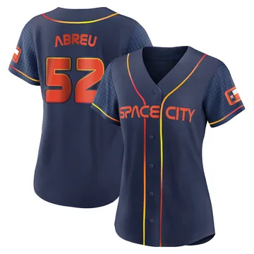 Bryan Abreu Women's Houston Astros Authentic 2022 City Connect Jersey - Navy