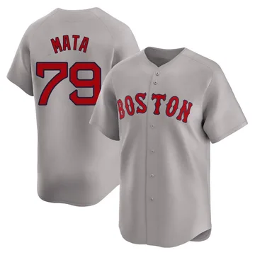 Bryan Mata Men's Boston Red Sox Limited Away Jersey - Gray