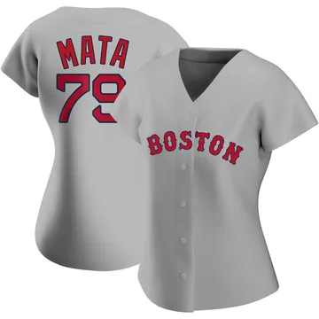 Bryan Mata Women's Boston Red Sox Authentic Road Jersey - Gray