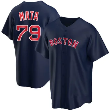 Bryan Mata Youth Boston Red Sox Replica Alternate Jersey - Navy