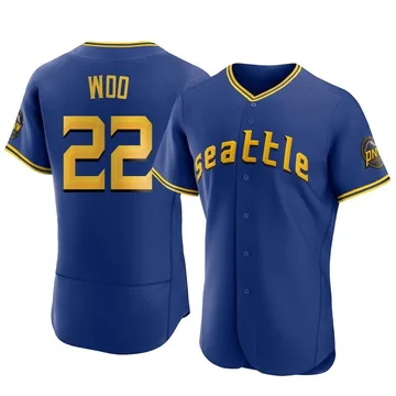 Bryan Woo Men's Seattle Mariners Authentic 2023 City Connect Jersey - Royal