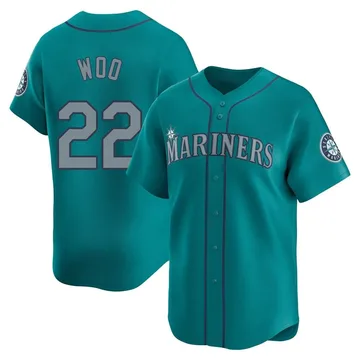 Bryan Woo Men's Seattle Mariners Limited Alternate Jersey - Aqua