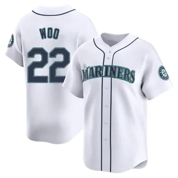 Bryan Woo Men's Seattle Mariners Limited Home Jersey - White