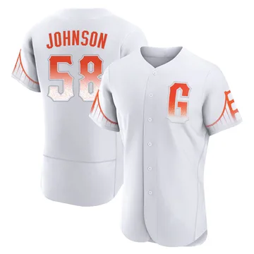 Bryce Johnson Men's San Francisco Giants Authentic 2021 City Connect Jersey - White