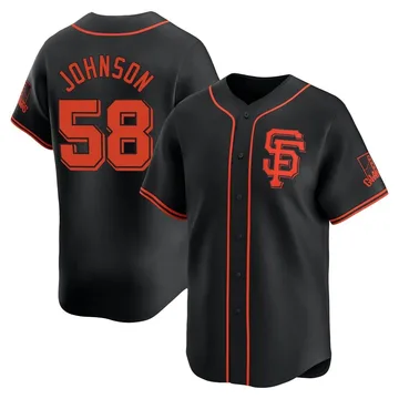 Bryce Johnson Men's San Francisco Giants Limited Alternate Jersey - Black