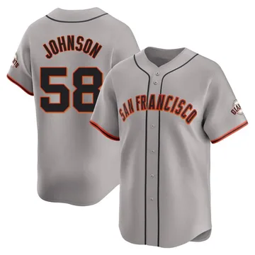 Bryce Johnson Men's San Francisco Giants Limited Away Jersey - Gray