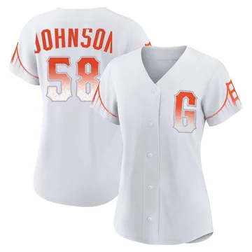 Bryce Johnson Women's San Francisco Giants Authentic 2021 City Connect Jersey - White