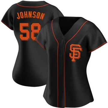 Bryce Johnson Women's San Francisco Giants Authentic Alternate Jersey - Black