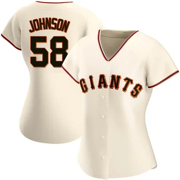 Bryce Johnson Women's San Francisco Giants Authentic Home Jersey - Cream