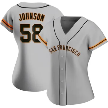 Bryce Johnson Women's San Francisco Giants Authentic Road Jersey - Gray