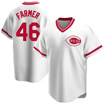 Buck Farmer Men's Cincinnati Reds Replica Home Cooperstown Collection Jersey - White