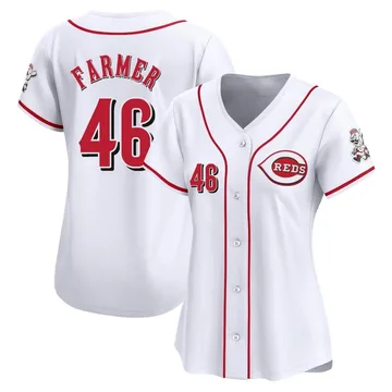 Buck Farmer Women's Cincinnati Reds Limited Home Jersey - White