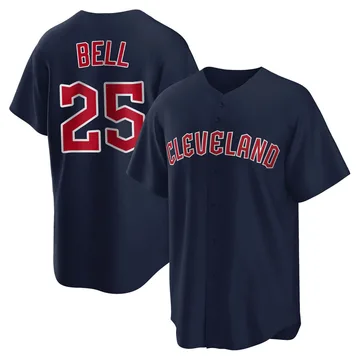 Buddy Bell Men's Cleveland Guardians Replica Alternate Jersey - Navy