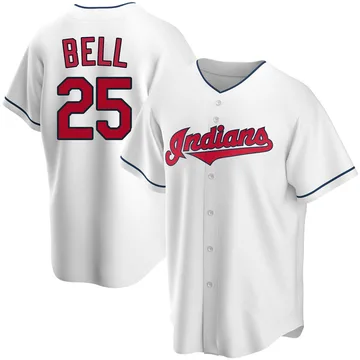 Buddy Bell Men's Cleveland Guardians Replica Home Jersey - White