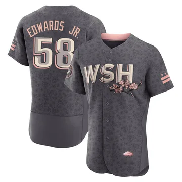 Carl Edwards Jr. Men's Washington Nationals Authentic 2022 City Connect Jersey - Gray