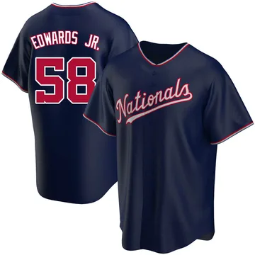 Carl Edwards Jr. Men's Washington Nationals Replica Alternate Jersey - Navy