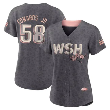 Carl Edwards Jr. Women's Washington Nationals Authentic 2022 City Connect Jersey - Gray