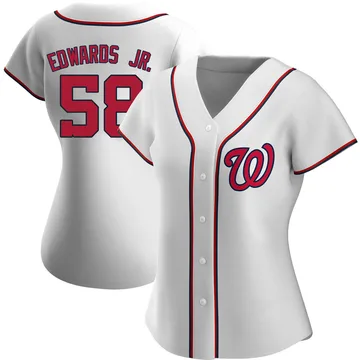 Carl Edwards Jr. Women's Washington Nationals Authentic Home Jersey - White