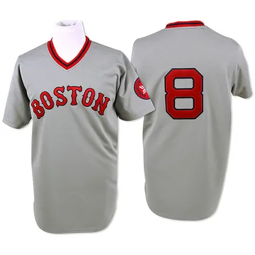 Carl Yastrzemski Men's Boston Red Sox Authentic Throwback Jersey - Grey