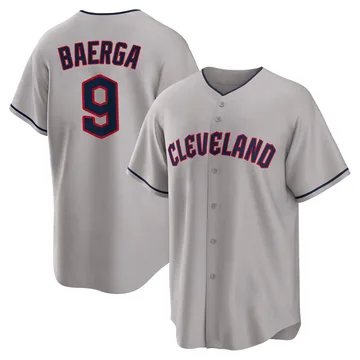 Carlos Baerga Men's Cleveland Guardians Replica Road Jersey - Gray