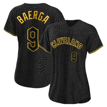 Carlos Baerga Women's Cleveland Guardians Authentic Snake Skin City Jersey - Black