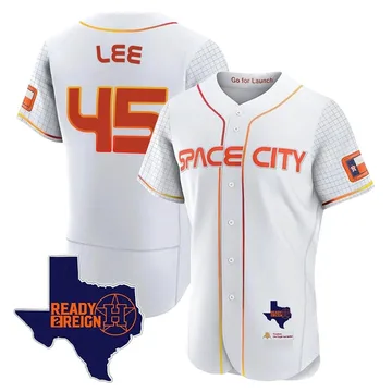 Carlos Lee Men's Houston Astros Authentic 2023 Space City Ready 2 Reign Flex Base Jersey - White