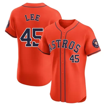 Carlos Lee Men's Houston Astros Elite Alternate Vapor Premier Jersey - Orange