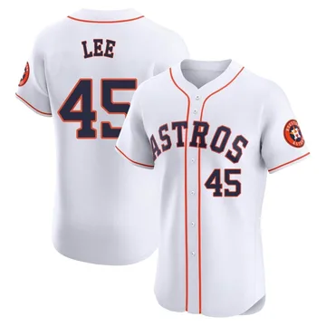 Carlos Lee Men's Houston Astros Elite Home Jersey - White