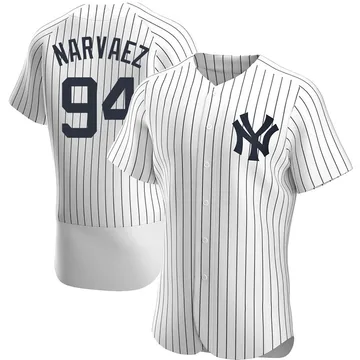 Carlos Narvaez Men's New York Yankees Authentic Home Jersey - White