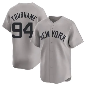 Carlos Narvaez Men's New York Yankees Limited Away Jersey - Gray