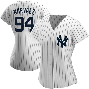 Carlos Narvaez Women's New York Yankees Authentic Home Name Jersey - White