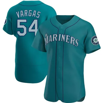 Carlos Vargas Men's Seattle Mariners Authentic Alternate Jersey - Aqua