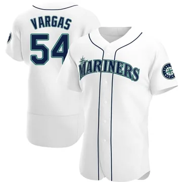 Carlos Vargas Men's Seattle Mariners Authentic Home Jersey - White