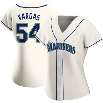 Carlos Vargas Women's Seattle Mariners Authentic Alternate Jersey - Cream