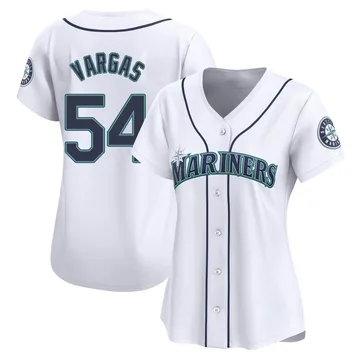 Carlos Vargas Women's Seattle Mariners Limited Home Jersey - White