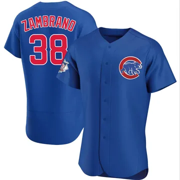 Carlos Zambrano Men's Chicago Cubs Authentic Alternate Jersey - Royal