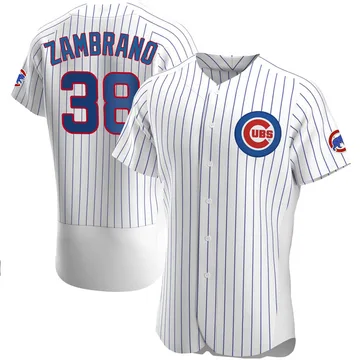 Carlos Zambrano Men's Chicago Cubs Authentic Home Jersey - White