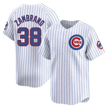 Carlos Zambrano Men's Chicago Cubs Limited Home Jersey - White