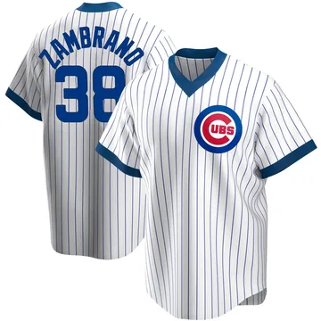 Carlos Zambrano Men's Chicago Cubs Replica Home Cooperstown Collection Jersey - White